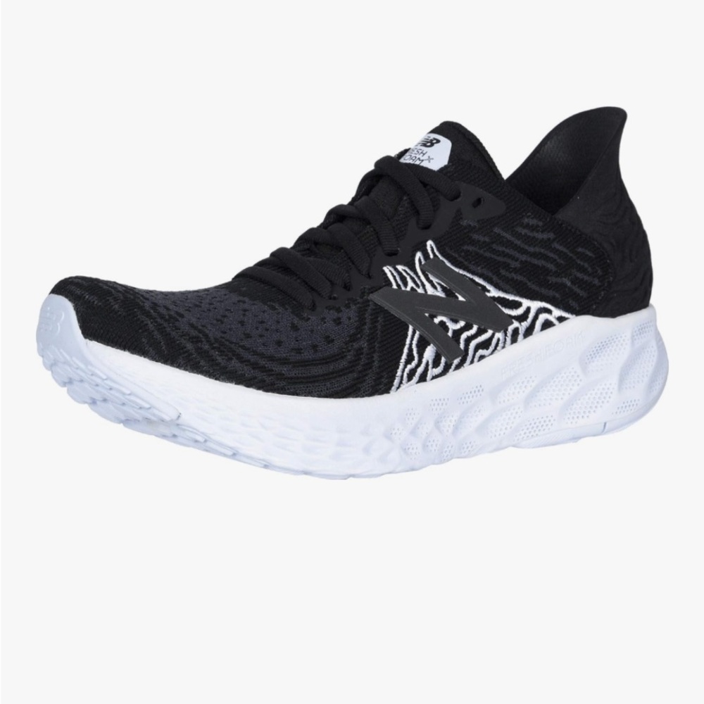 New Balance Black and White Running Shoes